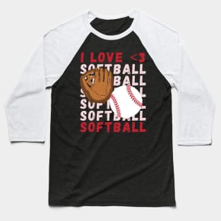 I love Softball My Favorite Softball Player Calls Me Mom Gift for Softball Baseball T-Shirt